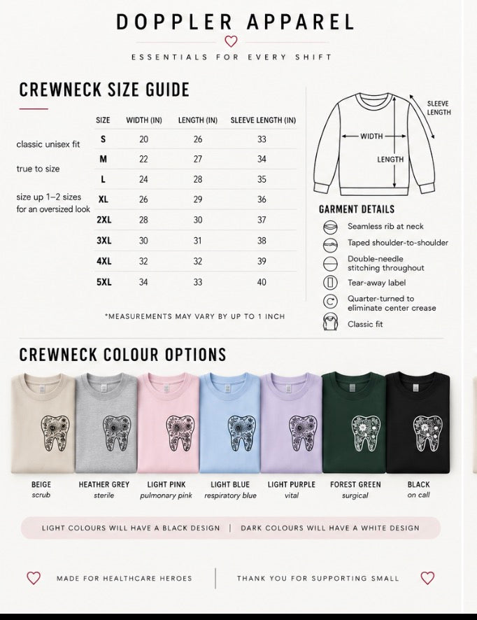 Petals & Pearly Whites - Crewneck