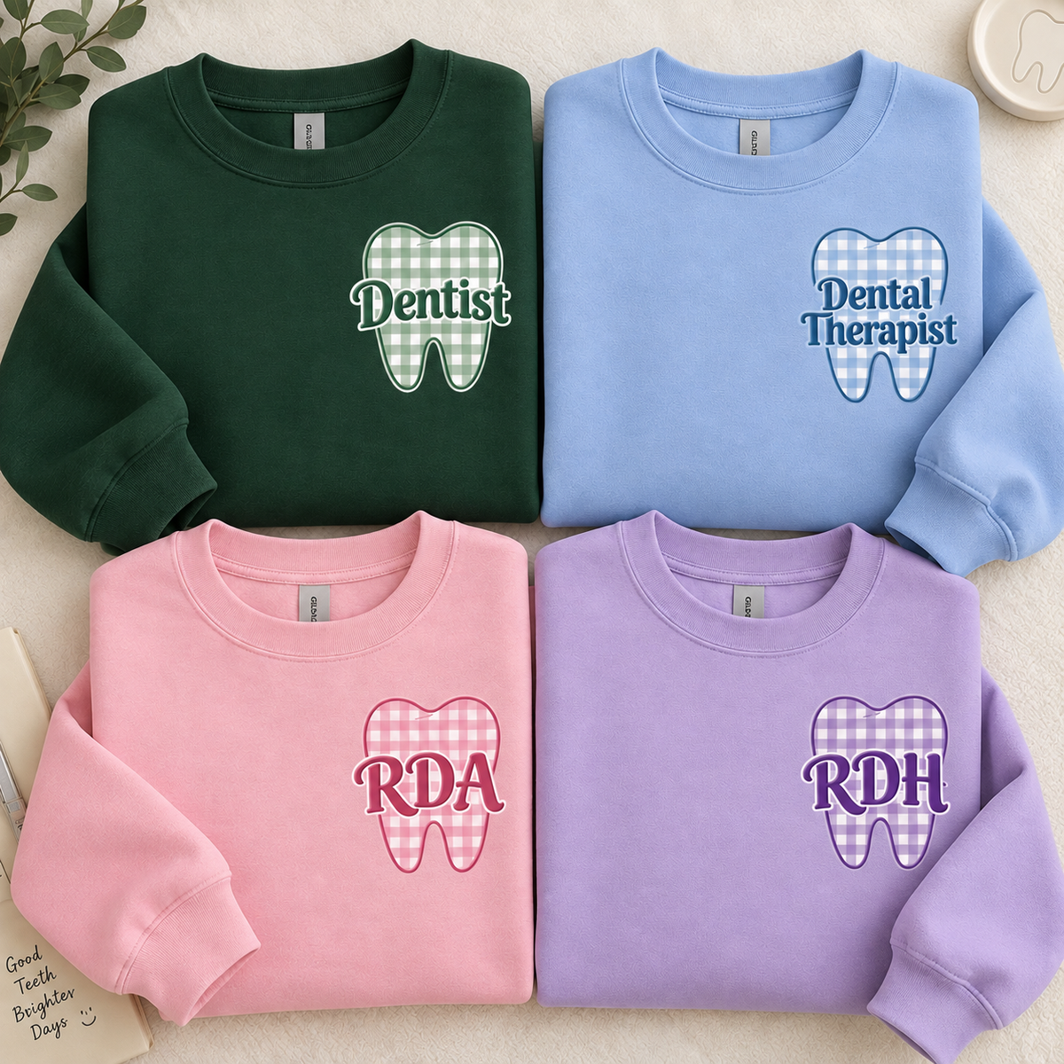 Gingham - Crewneck
